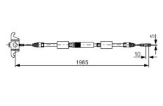 żażné lanko parkovacej brzdy BOSCH 1 987 482 128