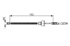 Tažné lanko, parkovací brzda BOSCH 1 987 482 278