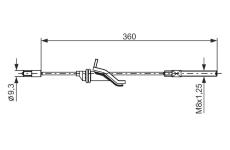 Tažné lanko, parkovací brzda BOSCH 1 987 482 279