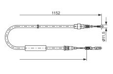 Tažné lanko, parkovací brzda BOSCH 1 987 482 310