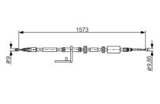 Tažné lanko, parkovací brzda BOSCH 1 987 482 313