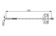 Tažné lanko, parkovací brzda BOSCH 1 987 482 337