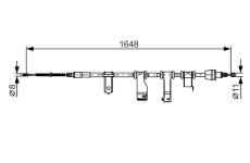 Tažné lanko, parkovací brzda BOSCH 1 987 482 350