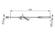 Tažné lanko, parkovací brzda BOSCH 1 987 482 369