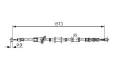 żażné lanko parkovacej brzdy BOSCH 1 987 482 399