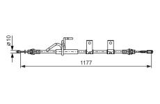 Tažné lanko, parkovací brzda BOSCH 1 987 482 404