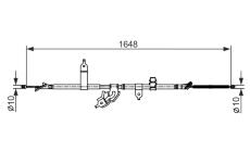 Tažné lanko, parkovací brzda BOSCH 1 987 482 442