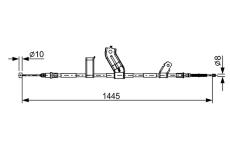 Tažné lanko, parkovací brzda BOSCH 1 987 482 523