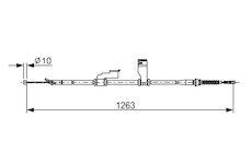 Tažné lanko, parkovací brzda BOSCH 1 987 482 617