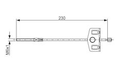 Tažné lanko, parkovací brzda BOSCH 1 987 482 629