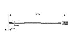 Tažné lanko, parkovací brzda BOSCH 1 987 482 643