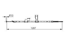 Tažné lanko, parkovací brzda BOSCH 1 987 482 905