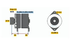 generátor BOSCH 6 033 GB3 033