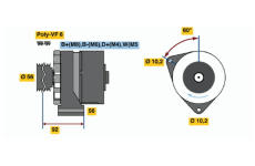 generátor BOSCH 6 033 GB3 040