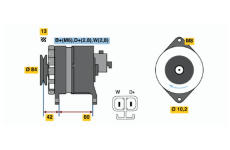 generátor BOSCH 6 033 GB4 009