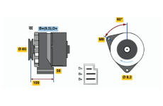 generátor BOSCH 9 120 080 176