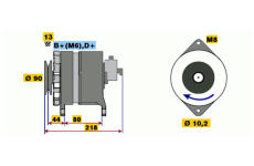 generátor BOSCH 9 120 334 628