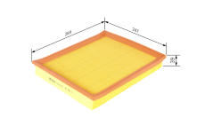 Vzduchový filter BOSCH F 026 400 004