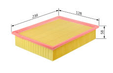 Vzduchový filter BOSCH F 026 400 047