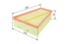 Vzduchový filter BOSCH F 026 400 109