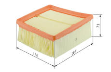 Vzduchový filter BOSCH F 026 400 135