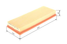 Vzduchový filter BOSCH F 026 400 155