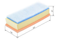Vzduchový filter BOSCH F 026 400 157