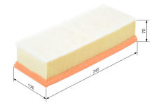 Vzduchový filter BOSCH F 026 400 172