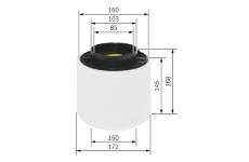 Vzduchový filter BOSCH F 026 400 283