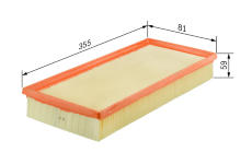 Vzduchový filter BOSCH F 026 400 387