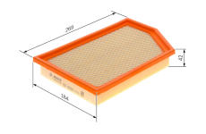 Vzduchový filter BOSCH F 026 400 586