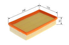 Vzduchový filter BOSCH F 026 400 855
