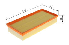 Vzduchový filter BOSCH F 026 400 863