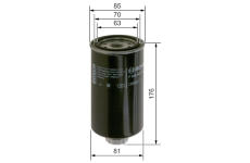 Palivový filter BOSCH F 026 402 270