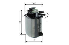 Palivový filter BOSCH F 026 402 288