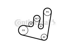Sada žebrovaných klínových řemenů CONTINENTAL CTAM 6PK1660K2