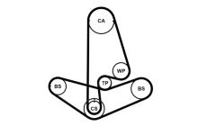ozubení,sada rozvodového řemene CONTINENTAL CTAM CT1001K2PRO