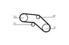 ozubení,sada rozvodového řemene CONTINENTAL CTAM CT1005K1