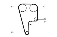 Ozubený remeň CONTINENTAL CTAM CT1006