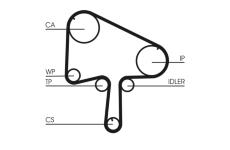 ozubení,sada rozvodového řemene CONTINENTAL CTAM CT1133K1