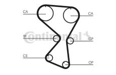 Ozubený řemen CONTINENTAL CTAM CT1075