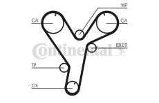 Ozubený řemen CONTINENTAL CTAM CT1080