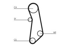 Vodní pumpa + sada ozubeného řemene CONTINENTAL CTAM CT1114WP1