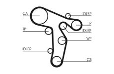 ozubení,sada rozvodového řemene CONTINENTAL CTAM CT1139K1