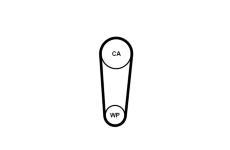 Vodní pumpa + sada ozubeného řemene CONTINENTAL CTAM CT1236WP1