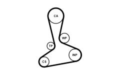 Vodní pumpa + sada ozubeného řemene CONTINENTAL CTAM CT1242WP1