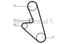 ozubený řemen CONTINENTAL CTAM CT535