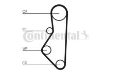 Ozubený řemen CONTINENTAL CTAM CT586
