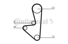 Vodní pumpa + sada ozubeného řemene CONTINENTAL CTAM CT607WP2