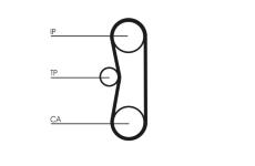 ozubení,sada rozvodového řemene CONTINENTAL CTAM CT700K2PRO